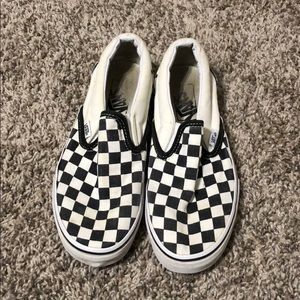 Vans checkered slip on shoes